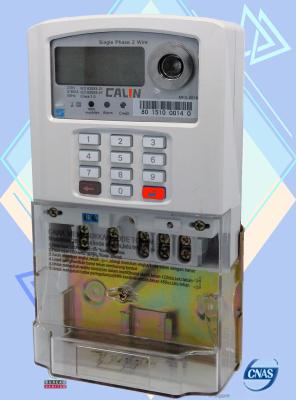 China Entry Level Single Phase Electricity Meter 1600 Pulse Rate STS Prepayment Meter for sale