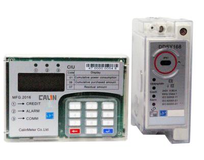 China Compact Single Phase Kwh Meter Din Rail Digital Electric Meter Remote Control for sale
