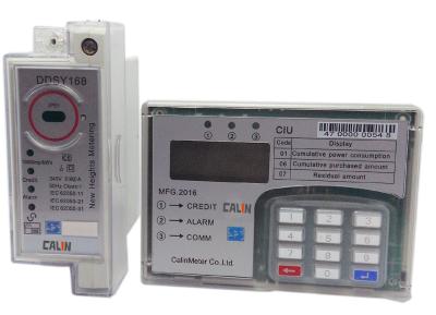 China Surge Safe Din Rail Kwh Meter Single Phase , Anti Tamper STS Prepaid Meters for sale