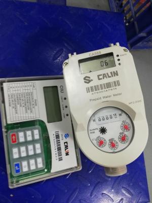 China Wet Dial IP67 Prepaid Water Meters Fraud Proof With LCD Display for sale