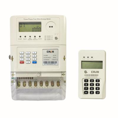 China Three Phase Keypad STS Prepaid Meters With RF Wireless Communication for sale