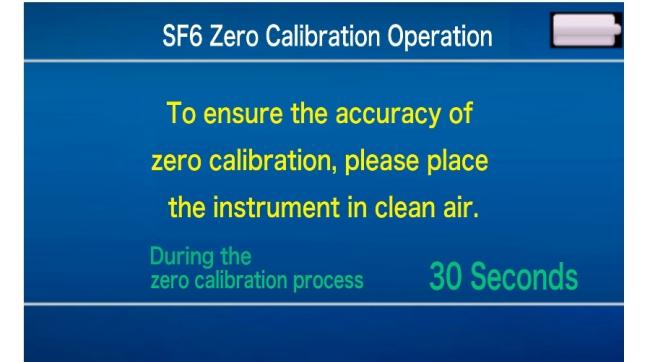 Zero Calibration Page for detector calibration