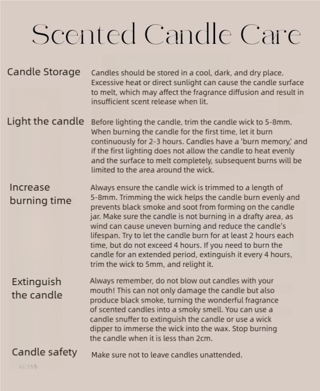 Eco-friendly soy candle with natural elements