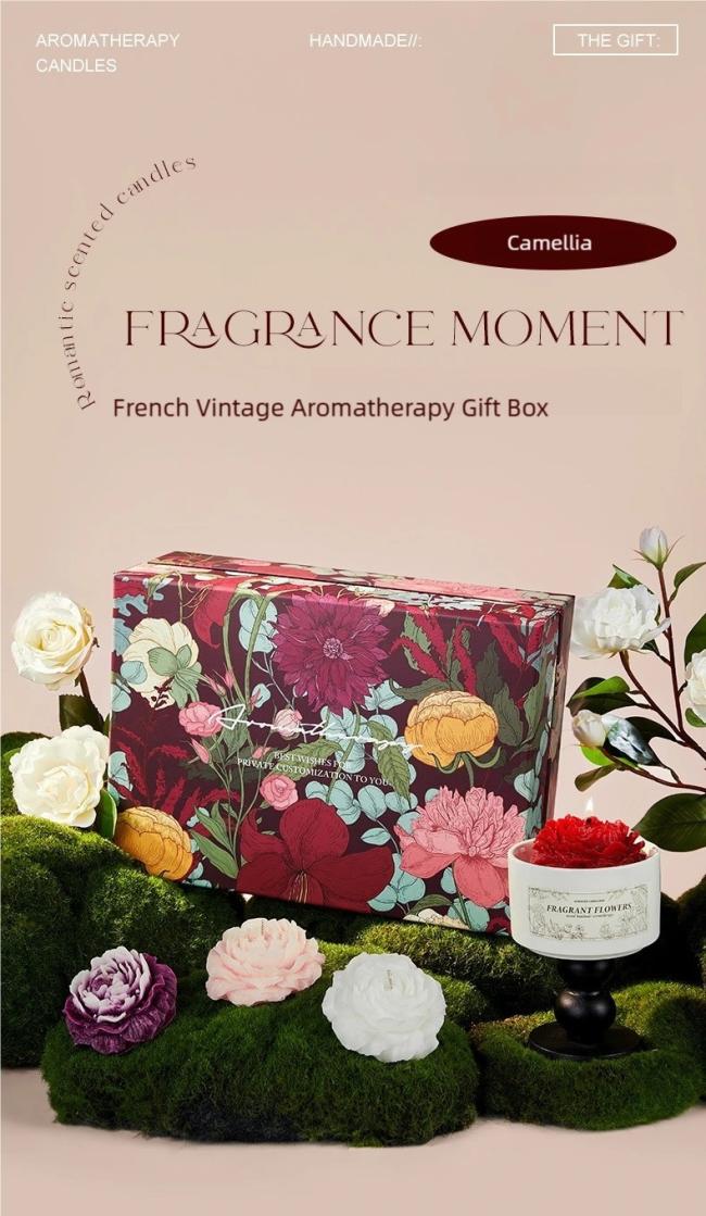 Eco-friendly soy candle gift packaging