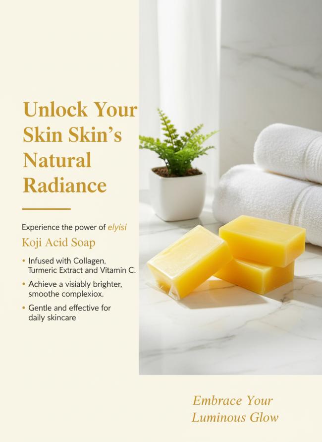 Kojic Acid Soap Bar final product presentation