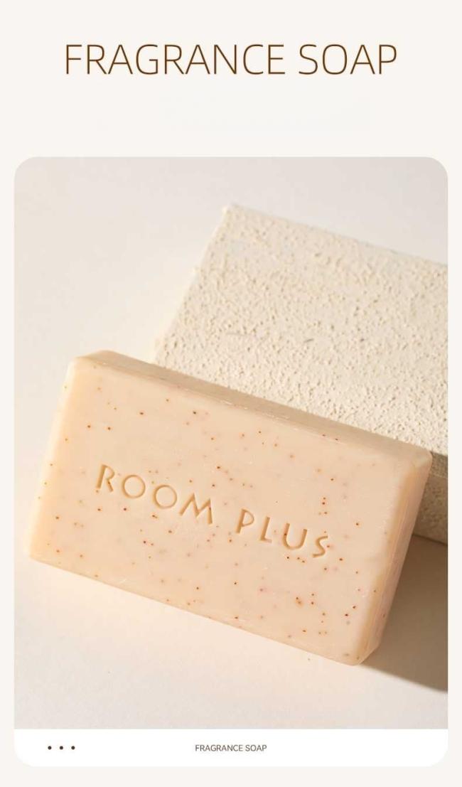 ROOM PLUS Moisturizing Perfumed Soap retail display and shelf presence