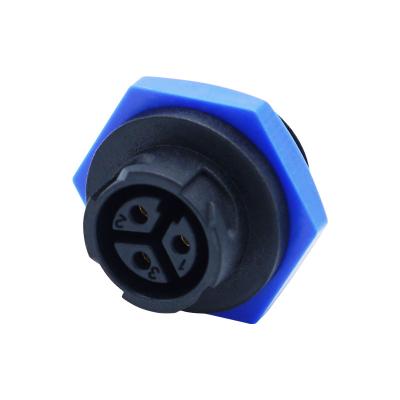 China M16 Panel Mount Waterproof Connector Ip67 Self Locking Male for sale