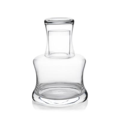 China High Capacity Handmade Round Transparent Glass Pitcher Set With Tumbler for sale