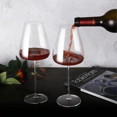 China High Quality Custom Wine Glass Clear Lead Free Crystal Goblet Luxury Gift Set for sale