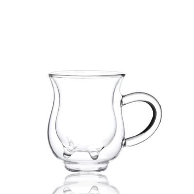 China China Wholesale Heat Resistant Hot Beverage Double Wall Glass Cup for sale