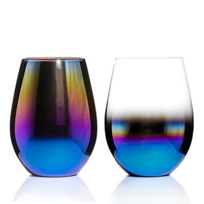 China New Design Fashion Plating Lead - Free Crystal Wine Glass Champagne Glass for sale