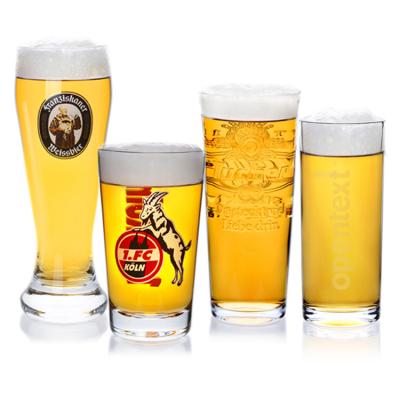 China 535ml Transparent Promotional Drinking Glasses , Promotional Beer Glasses With Logo for sale