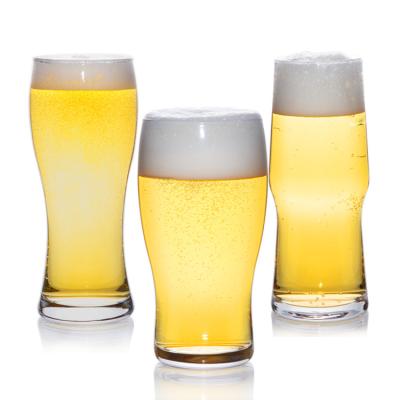 China 638ml Promotional Transparent Beer Glass Mug Lead Free With Customized Logo for sale