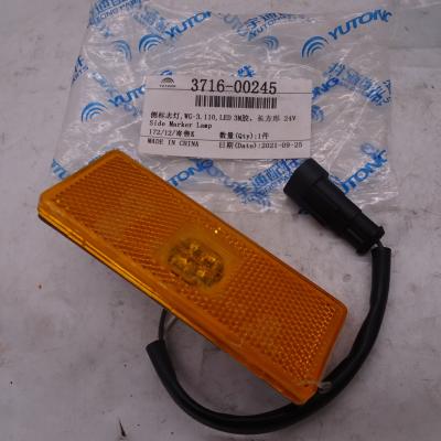 China Yutong bus spare parts original side marker light 3716-00245 for yutong bus parts yutong bus spare parts for sale