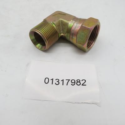 China 1 inch right angle wire tubing universal right angle iron joint 01317982 for sale