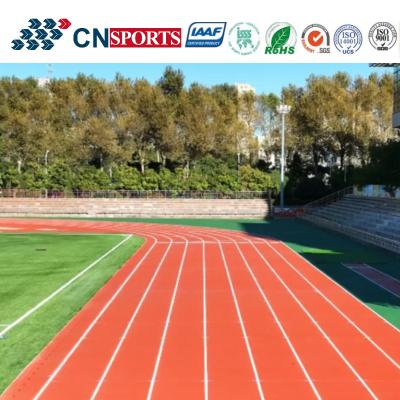 China 13mm Synthetic Athletic Rubber Running Track Material With PU Binder for sale