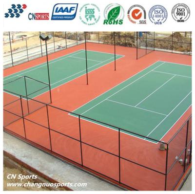 China Green Tennis Court Acrylic Surface for sale