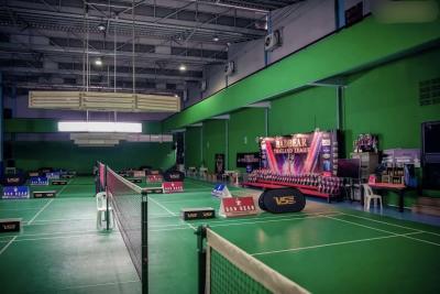 China Cushion Rebounce PVC Badminton Sports Flooring for sale