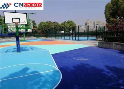 China 8mm Painting SPU Flooring All Weather Outdoor Synthetic Basketball Court for sale