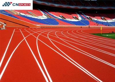 China Pista de funcionamiento al aire libre de IAAF, pista corriente atlética insonora en venta