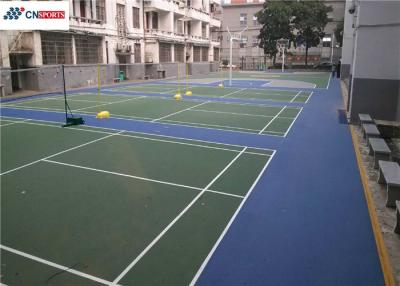 China Waterproof and High Rebound and No Bubble ,no peeling ,no discoloration silicon PU Tennis Flooring for sale
