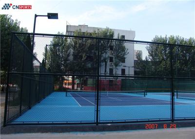 China 2.3mpa Tensile Strength Silicon PU Tennis Flooring and High Rebound for School ISO140019001 for sale