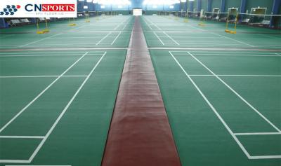 Chine Anti plancher UV de sport de PVC, plancher en caoutchouc de ping-pong de 20m à vendre