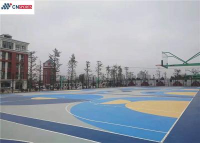 China Soundproof Outdoor Basketball Court Flooring Silicon PU for sale