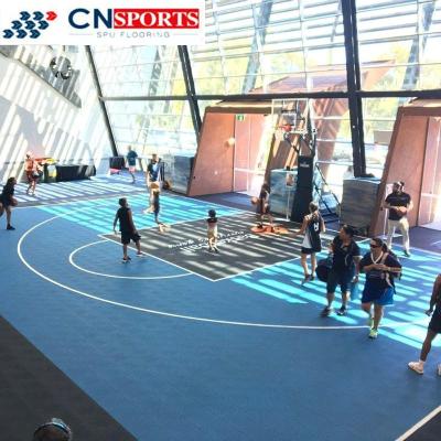 China Movable Plastic Tile Floor Suspended PP Interlocking Sports Flooring for sale