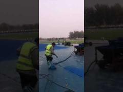 Spraycoating Surface Synthetic Rubber Flooring All Weather