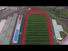 50mm Lime Green Football Field Artificial Grass Asphalt Base