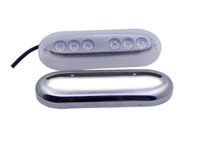 China Blue Oval Underwater Boat Marine Transom Light 316 Stainless Steel Pontoon Lamp for sale