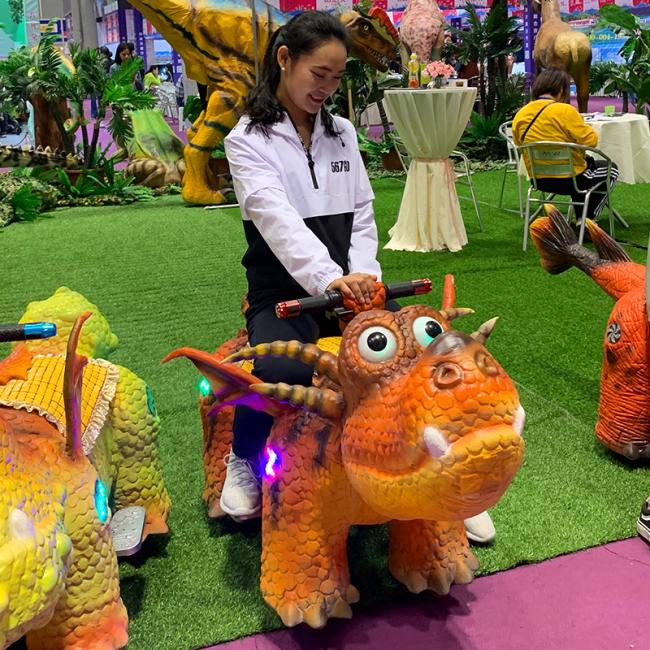 Dinosaur ride front view