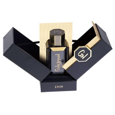 China Double Opening Luxury Perfume Box Packaging Black Matte for sale