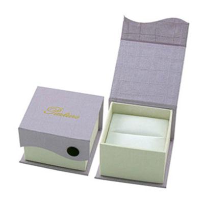 China Cardboard Jewelry Packaging Box Flap Lid Box With Magnetic Closure for sale