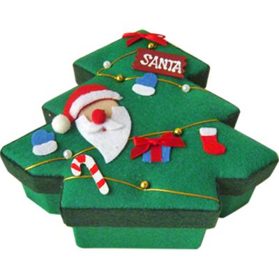 China Green Christmas Tree Shape Custom Toy Packaging Boxes Decorative for sale
