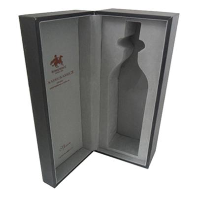 China Flip Lid Box Wine Gift Packaging  Box With Flocking Blister Insert for sale