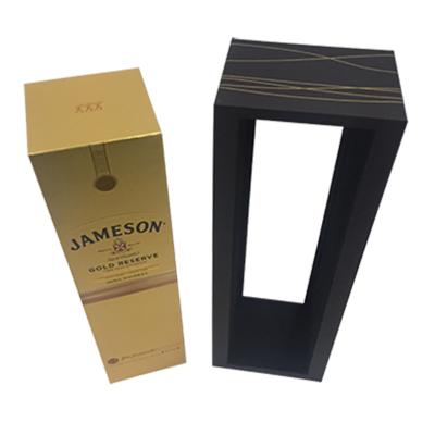 China FSC Wine Packaging Box Gold Foil Stamping Cardboard Wine Packaging Box for sale