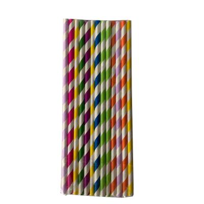 China Colorful Paper Drinking Straws Bubble Tea Straws With CMYK Pantone for sale