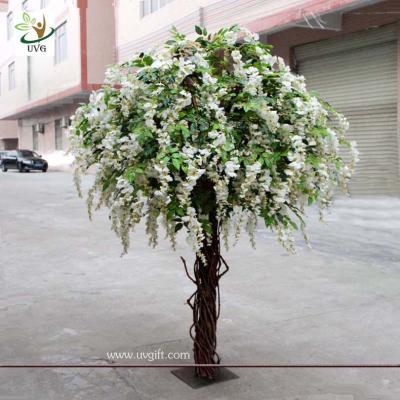 China UVG CHR047 wedding decoration Artificial Wisteria Blossom Tree indoor use 8ft high for sale