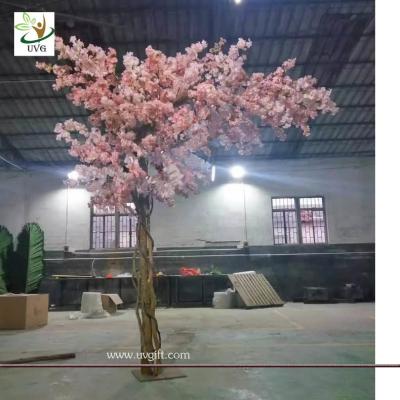 China UVG 11ft high pink color artificial cherry blossom trees for weddings CHR157 for sale