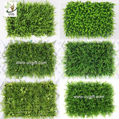 China UVG indoor and outdoor plastic boxwood mat artificial grass for walled garden decoration GRS12 for sale