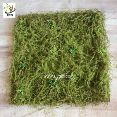 China UVG 30cm micro soft artificial grass mat with nylon moss for beach wedding decor GRS042 for sale