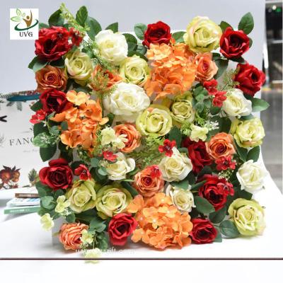 China UVG romantic rose artificial floral wall for photography backdrop art studio backgroudn decoration CHR1143 for sale