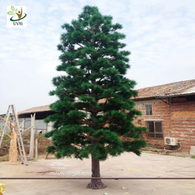 China UVG new outdoor christmas decorations artificial pine tree for road ornament made in china GRE065 for sale
