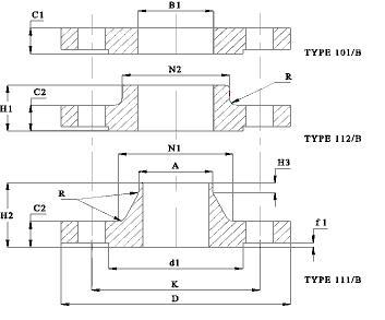 copper nickel 70-30 weld neck flanges