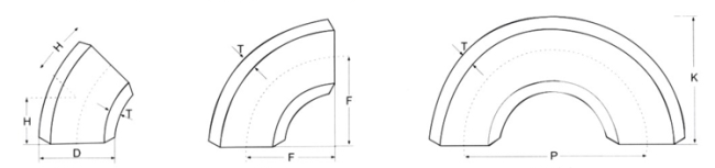 ASME B 16.9 304/304L Stainless Steel Welded Pipe Fitting Butt Weld Elbow For oil and gas