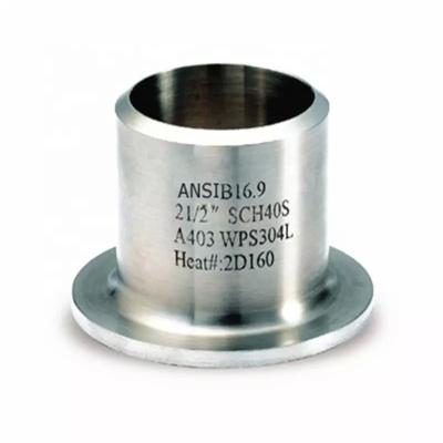 China Stainless Steel Flanges Stub End Using With Lap Joint Flange SS304 Stub for sale
