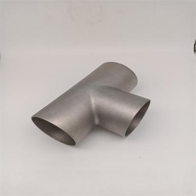 China Stainless Steel Tee 3 Inch 316 Pipe Tee Sliver For Oil Gas Pipe Fittings for sale