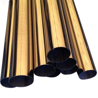 China Cuba de aço inoxidável dourada soldada de aço inoxidável de aço inoxidável da tubulação 201 316l de Inox SS AISI ASTM A554 do fabricante do tubo à venda